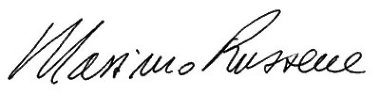 Massimo Ruzzene signature