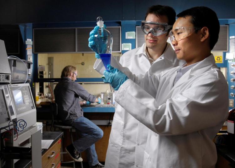 Scientists in lab
