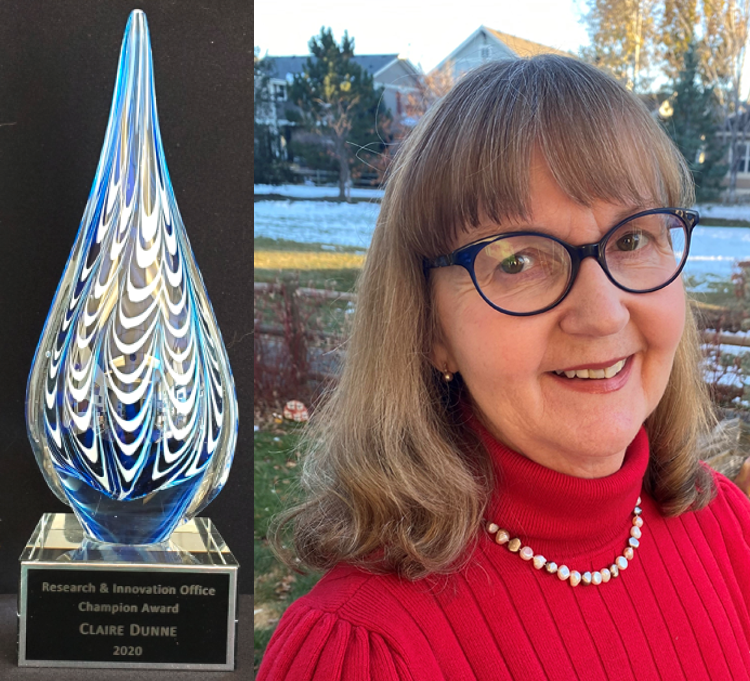 Claire Dunne and Award