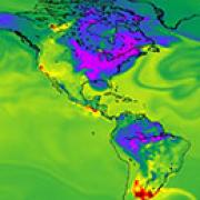 Climate map of North and South America