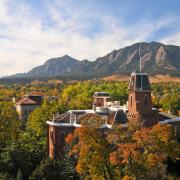 Old Main building in the fall