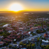 Aerial view of CU Boulder campus