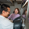 Chemical engineering researchers working in the College of Engineering and Applied Science lab