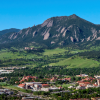 Aerial view of CU Boulder campus