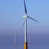 Wind turbines in a body of water