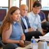 Colorado Congresswoman Yadira Caraveo speaking with campus leaders