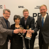 double helix team with their PRISM Award