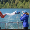 Students on a marine discovery tour in Oregon