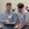 mentor and startup founder talking