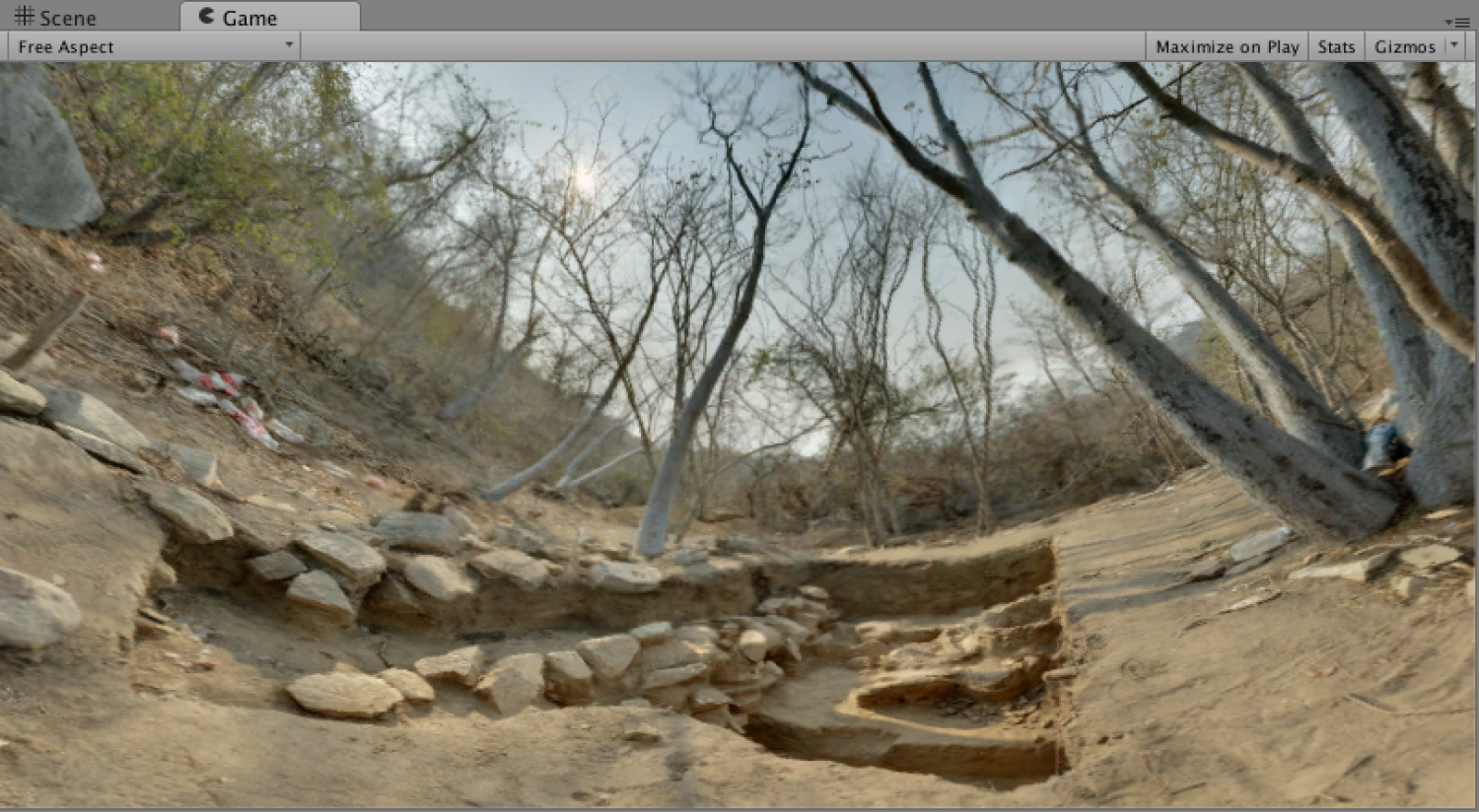 Rio Verde Virtual Field Experience unity game created from spherical photography of Cerro de la Virgen. / Juego ‘Rio Verde Virtual Field Experience’ creado con fotografía esférica en Cerro de la Virgen.