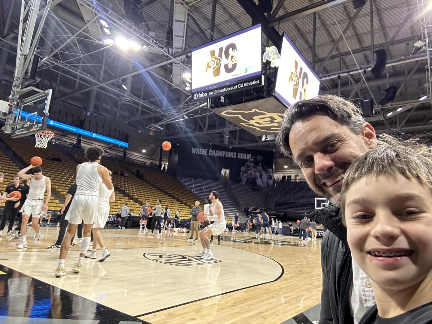 smiling at the game