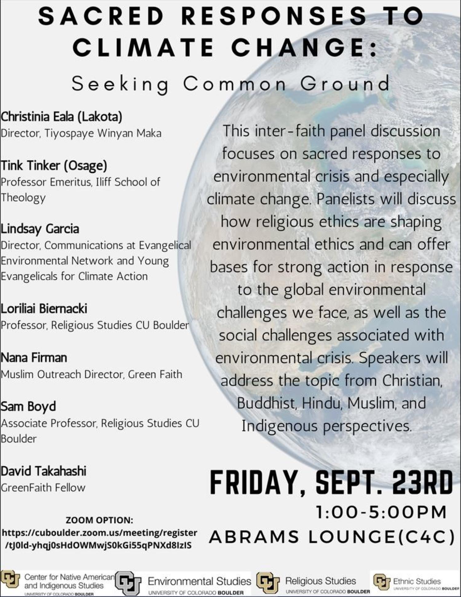 Sacred Responses flier