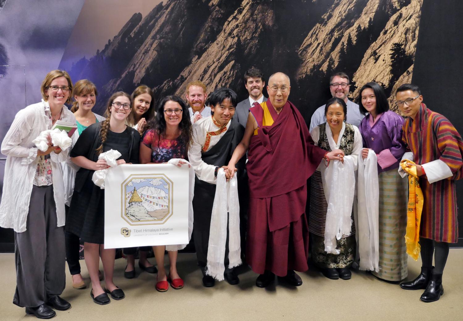 THI members with the Dalai Lama
