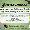 Recognition ceremony invitation