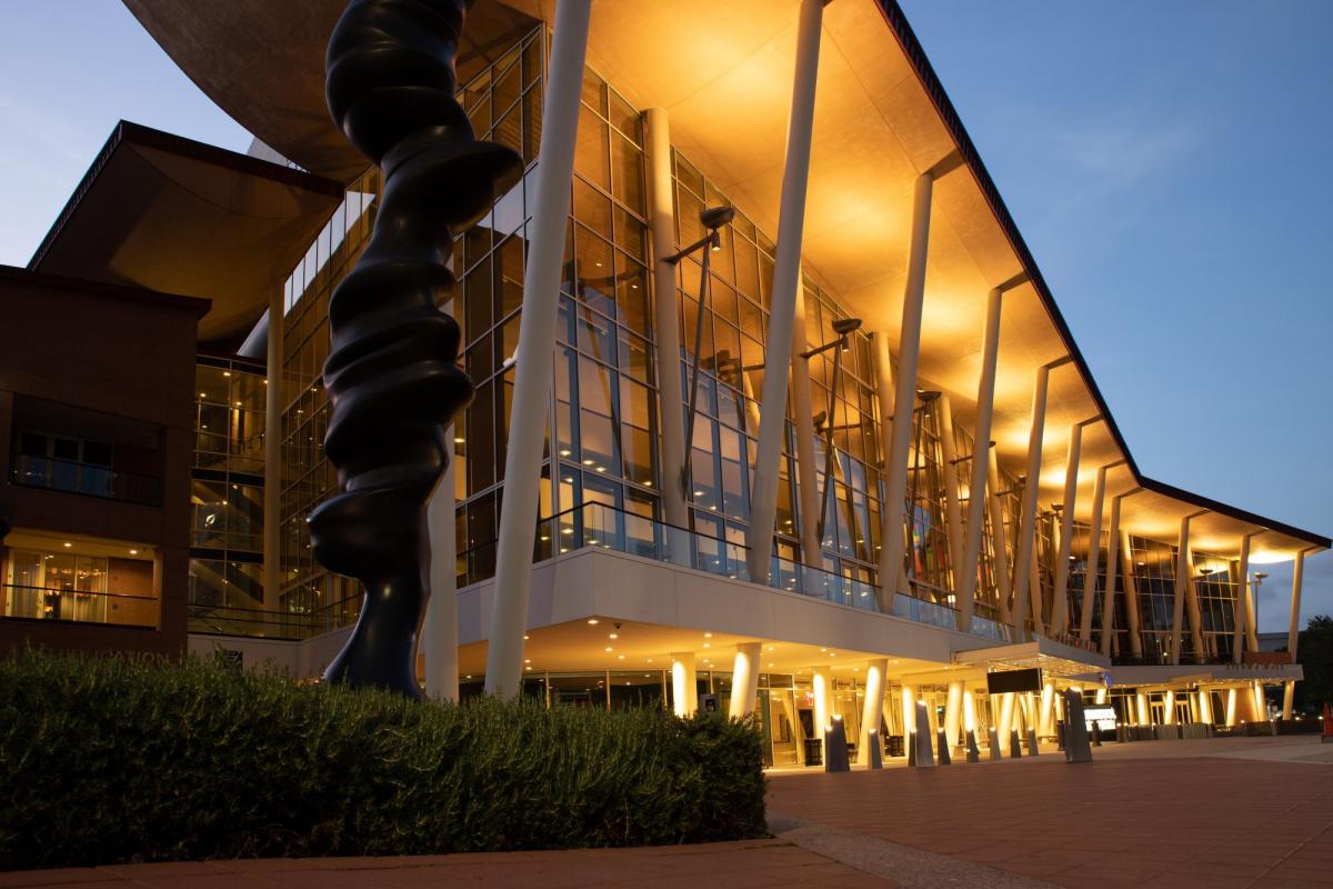 Well-lit building