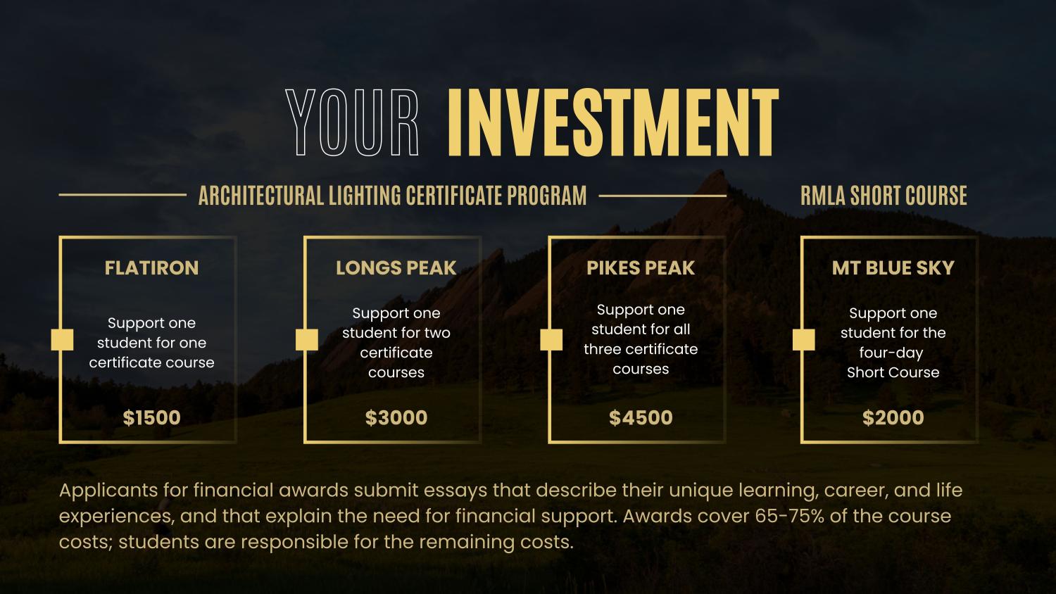 Your investment