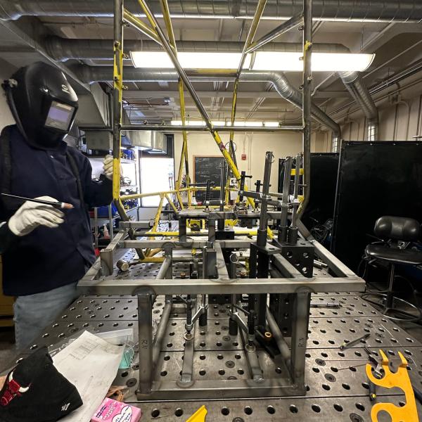 Chassis during manufacture