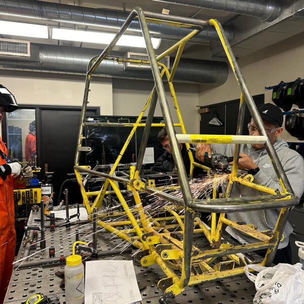 Chassis during manufacture