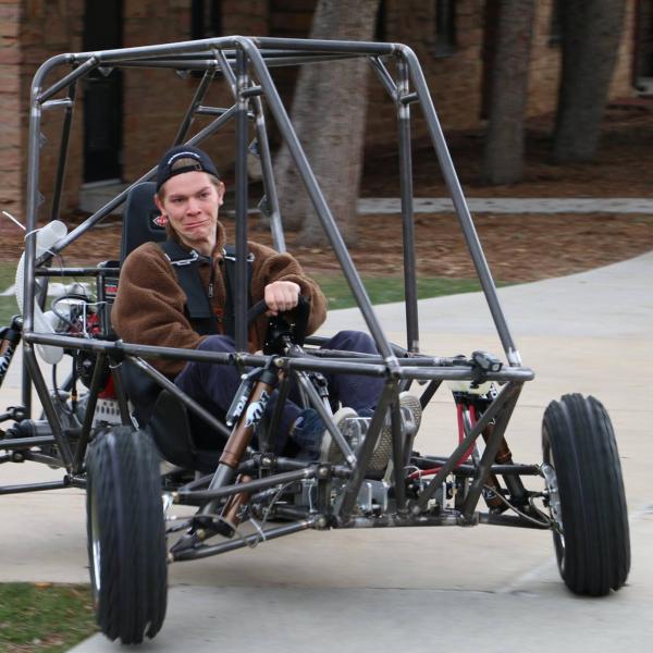 Gardner testing the suspension