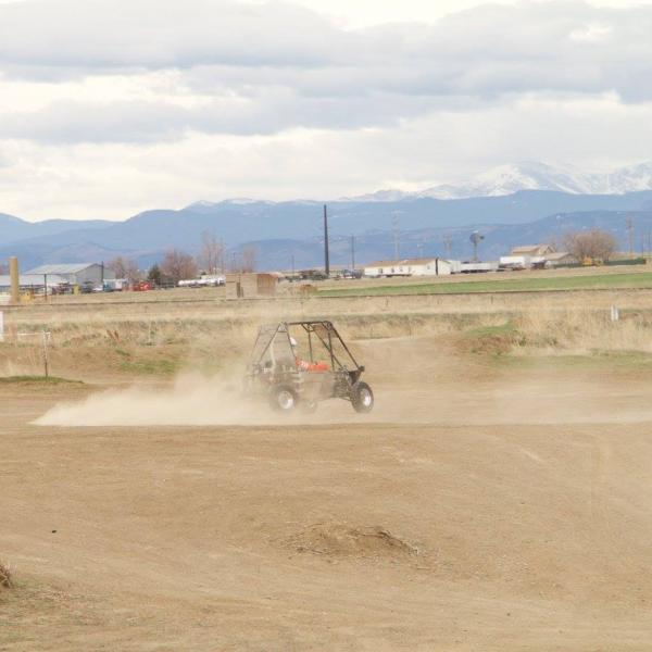 Bill doing doughnuts