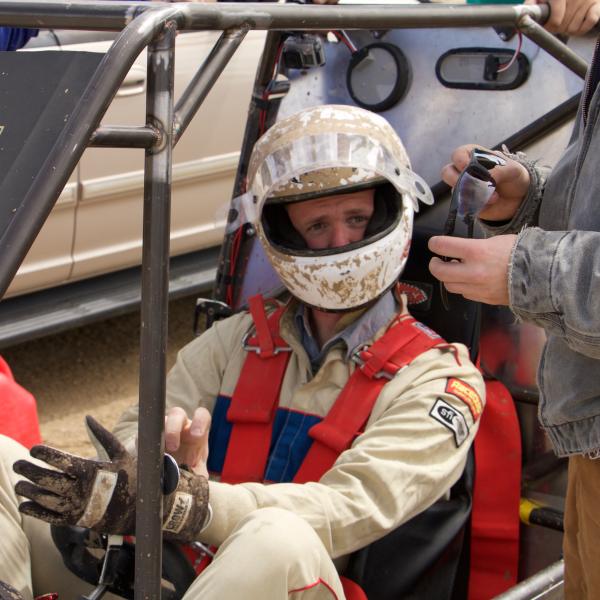 Bill prepping to take laps