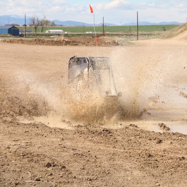 Jack testing the car in a puddle continued