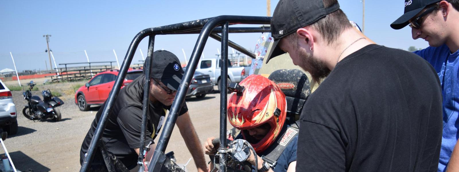 Getting ready on a track day