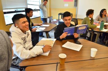 SASC students enjoying a moment in class