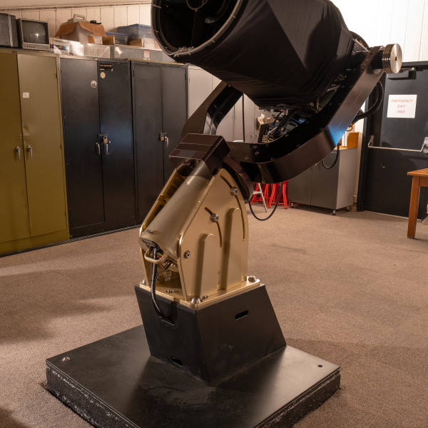 Apollo telescope with the observing deck roof closed.