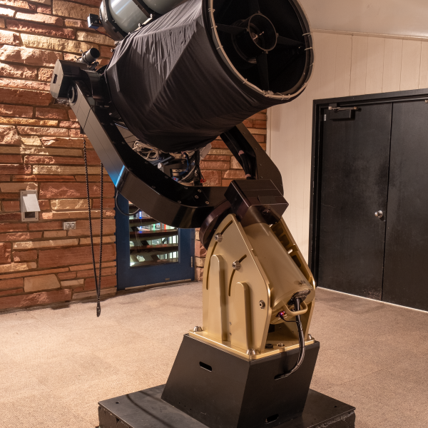Artemis telescope with the observing deck roof closed.