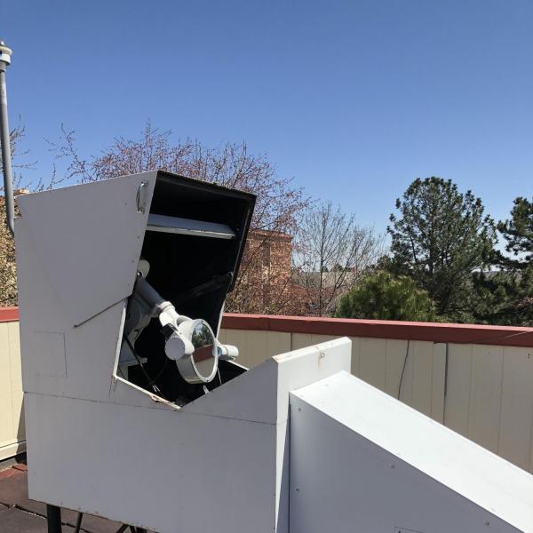 SBO Heliostat on Observing Deck