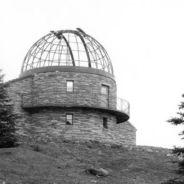 Dome Skeleton Frame Structure (looking northeast) (1951) Photo credit University of Colorado Norlin Library Archives