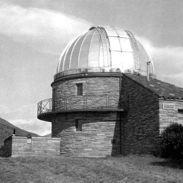 Exterior View of Sommers-Bausch Observatory looking West (1956) Photo credit University of Colorado Norlin Library Archives