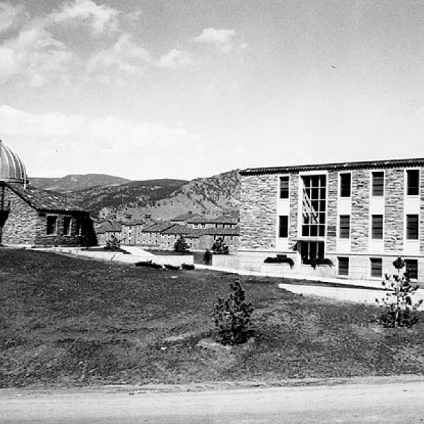 Sommers-Bausch Observatory and the Finished High Altitude Observatory Building (1961) Photo credit High Altitude Observatory Archives