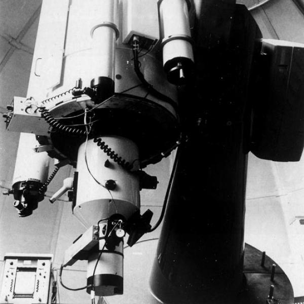The New 24-Inch Boller & Chivens Cassegrain Telescope and Spectrograph (1974) Photo credit Sommers-Bausch Observatory Collection