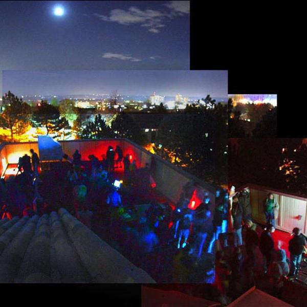 Total Lunar Eclipse Party (October 27, 2004) Photo credit Keith Gleason, Sommers-Bausch Observatory