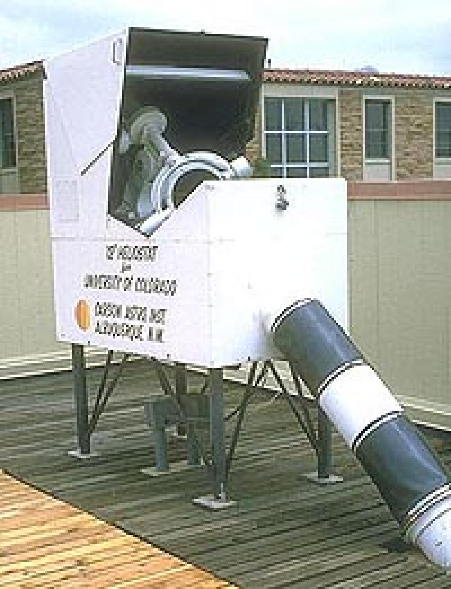 SBO Heliostat on Observation Deck