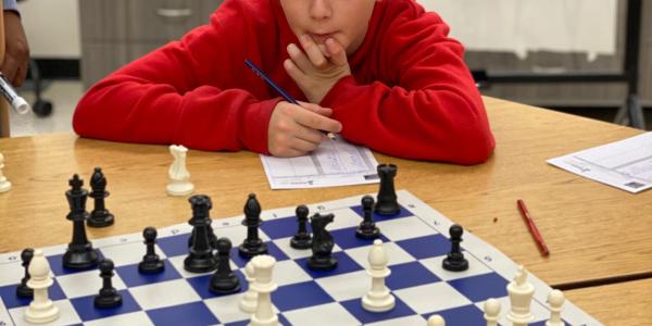 child playing chess