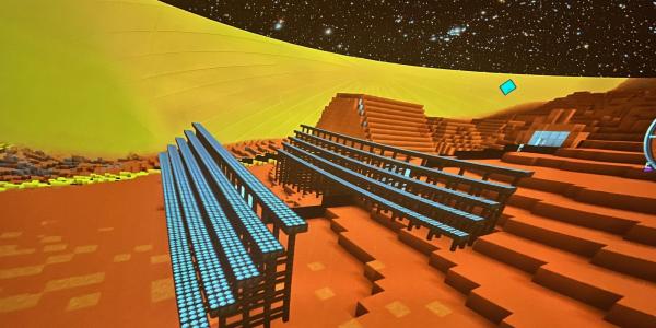 projection of minecraft mars project