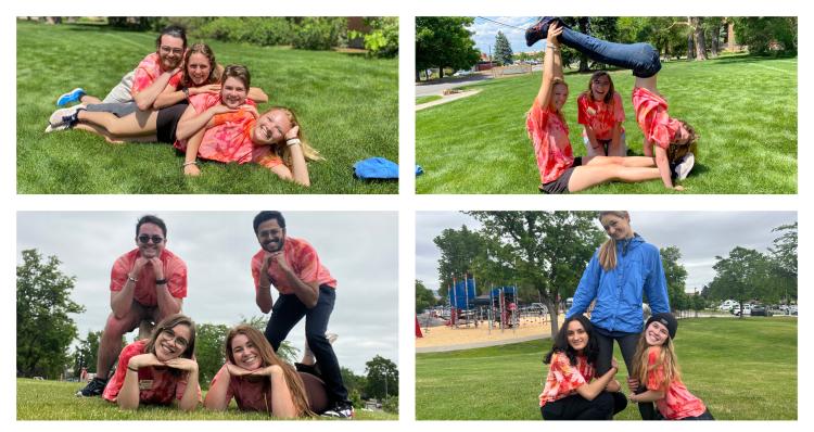 collage of photos of summer TAs