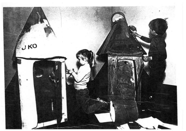 Classic photo of longest-running camp, Rockets for Junior Astronauts.