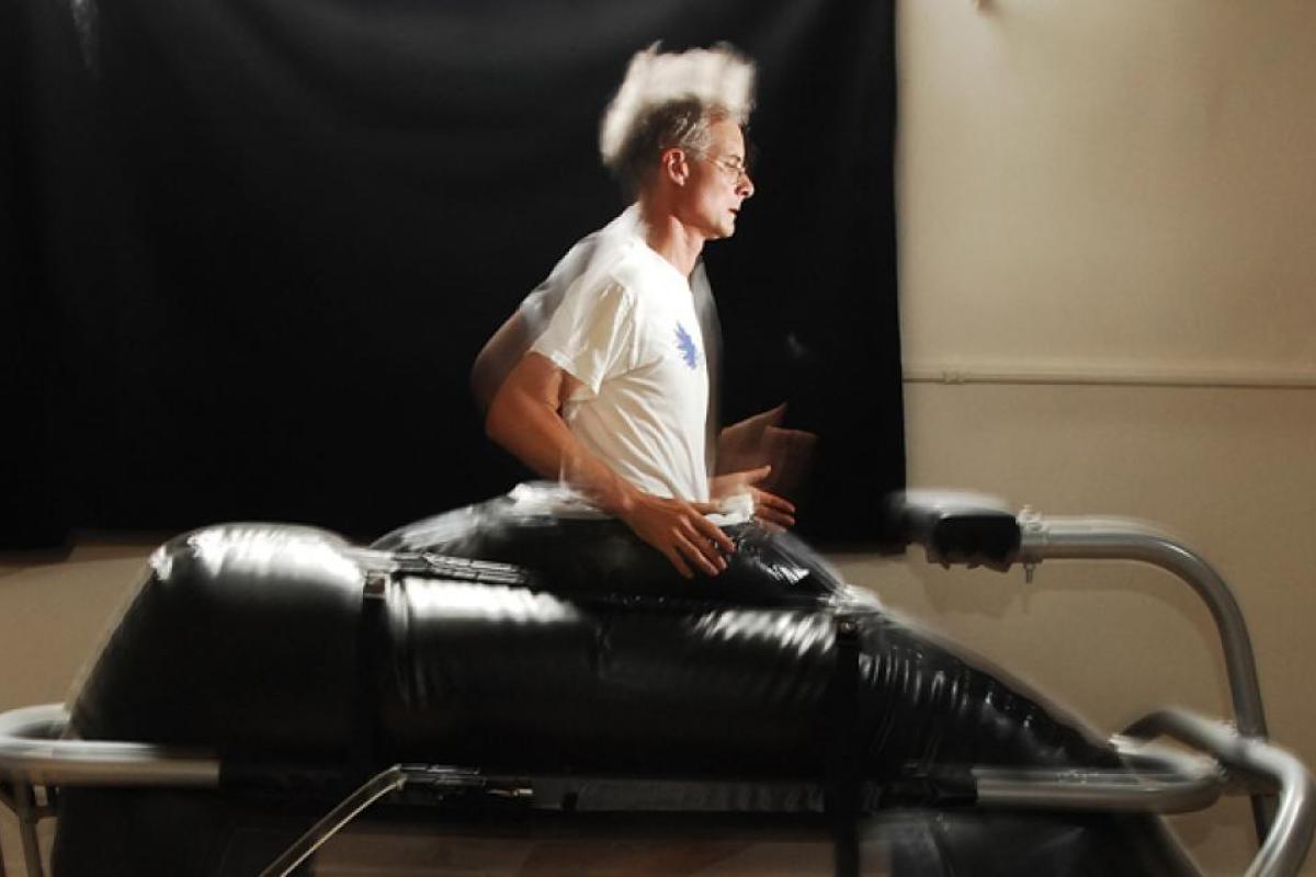 Athlete on a treadmill