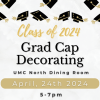 Grad Cap Decorating Event Poster
