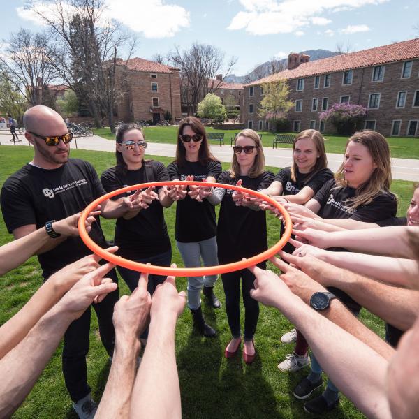 Grad students team building
