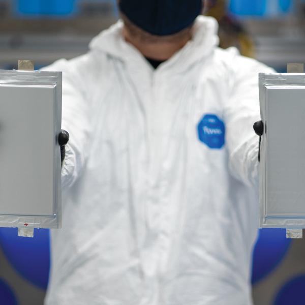 Deep tech person holding technology