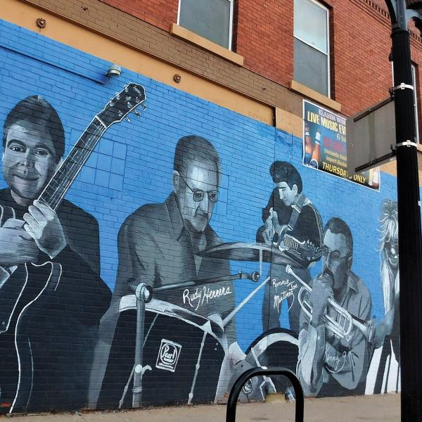 Pueblo music mural