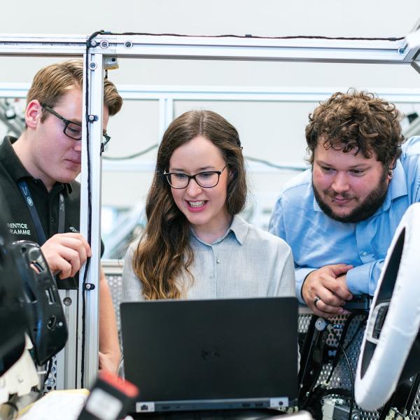 Group in Engineering lab