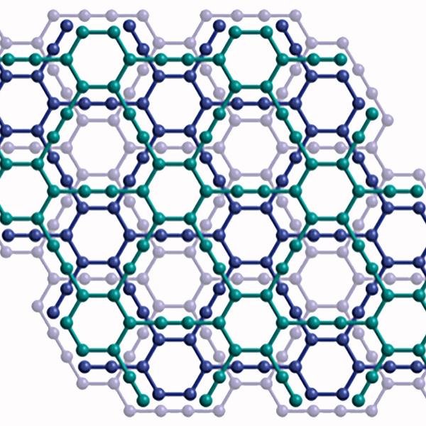 Crystal structure of a layer of graphyne