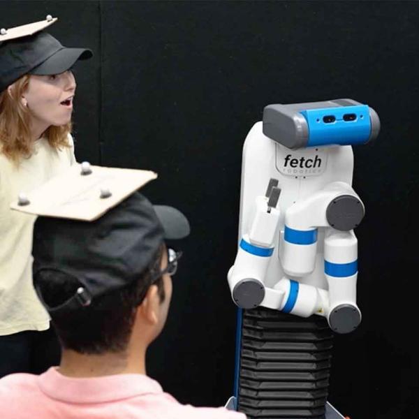 Students help a prototype robotic chemistry assistant learn to collaborate with humans.