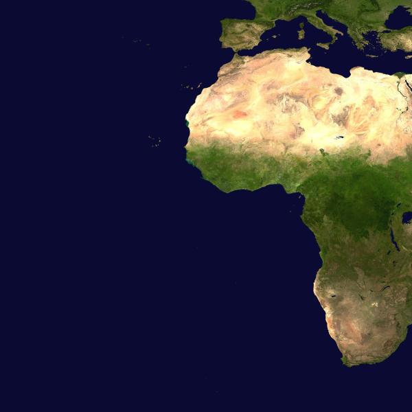 Africa satellite image
